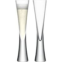 LSA International Copa de Champán- Flute- Moya- Transparente- 170ml- Paquete de 2- Cristal